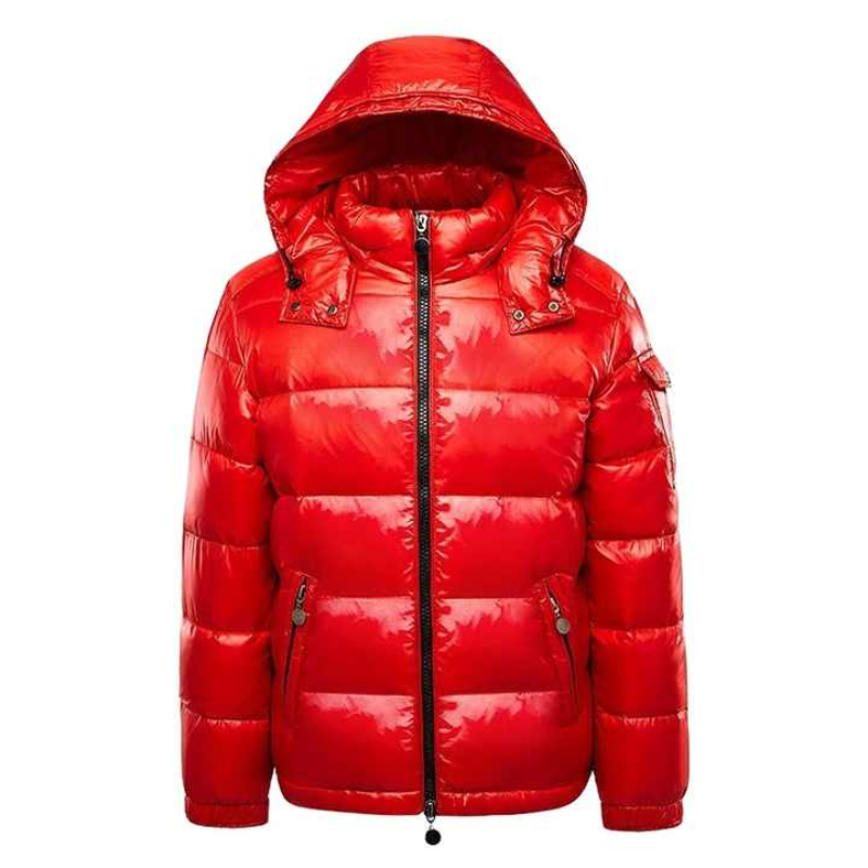 Mens Hooded Jacket with Zipper Closure