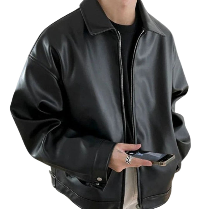 Men’s Jacket with Zipper Closure