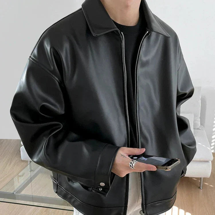 Men’s Jacket with Zipper Closure