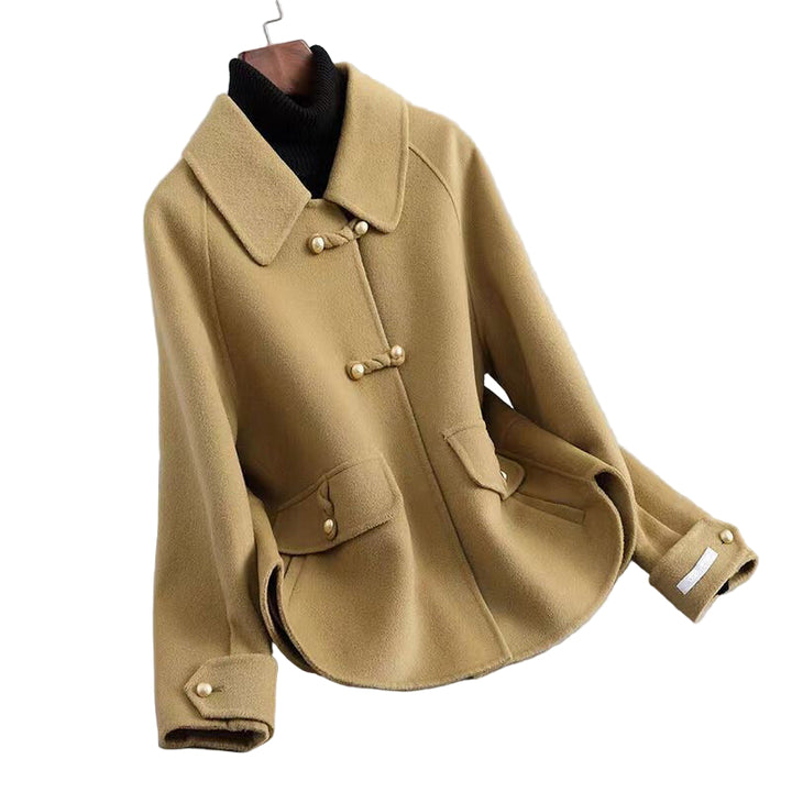 Womens Coat with Decorative Buttons