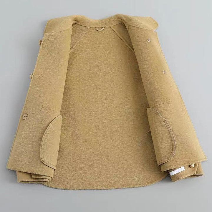 Womens Coat with Decorative Buttons