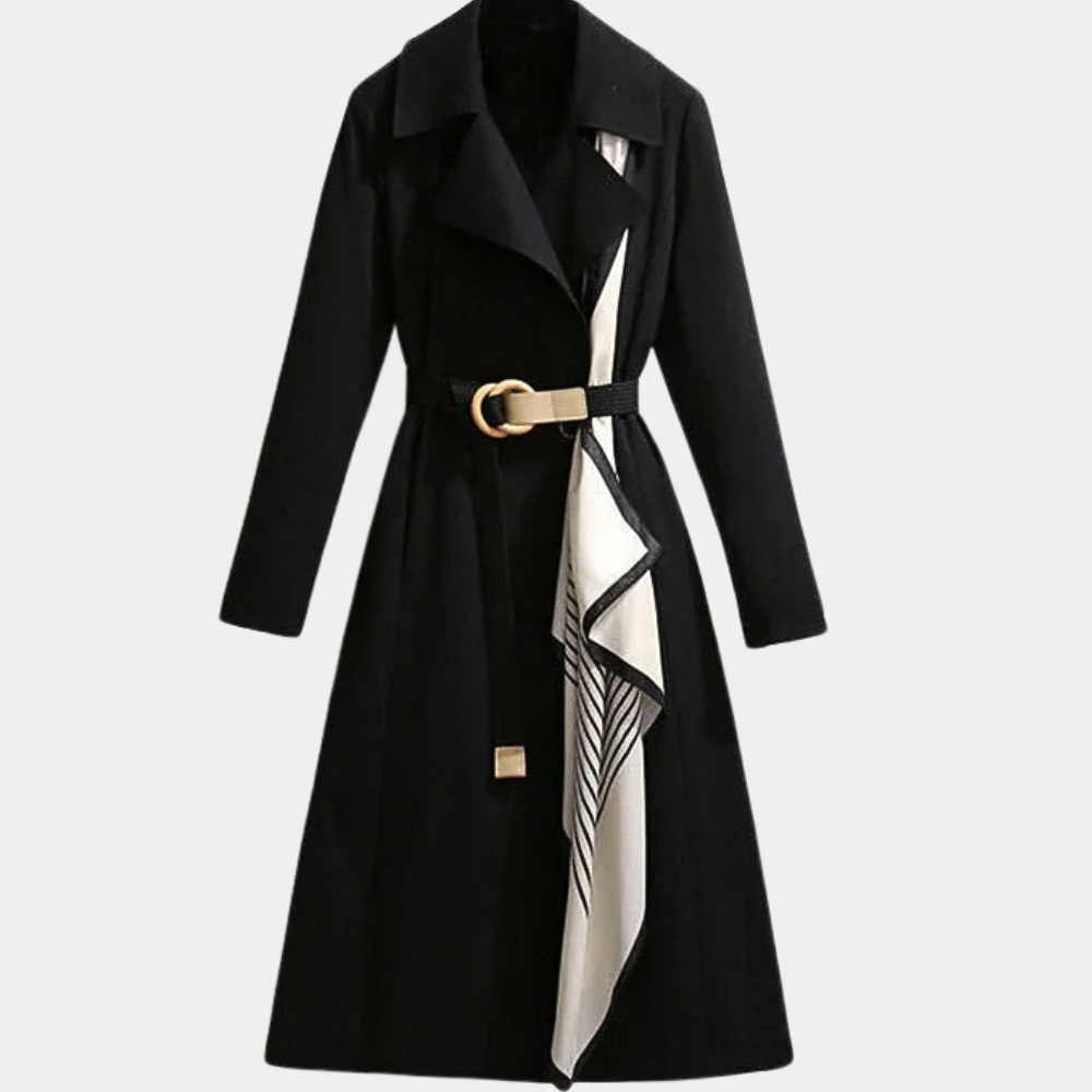 Womens Coat with Wide Lapels