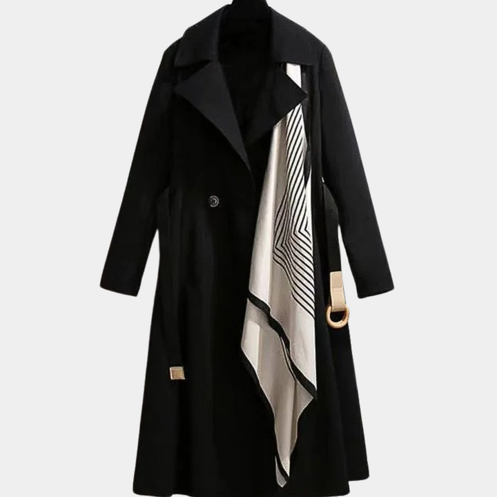 Womens Coat with Wide Lapels